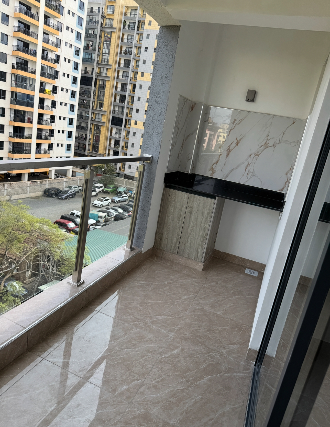 Padmore Residences Balcony with Dishwasher Unit